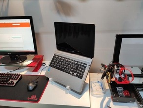 jb caderno ficar pé computador portátil suporte 3d print model - Mito3D