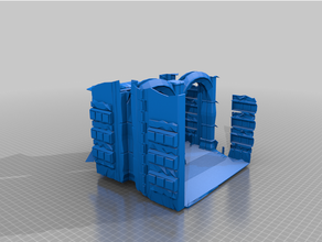 tapınak şakak mabet Canossa diyorama arazi 3d print model - Mito3D