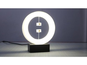magnético luminária decoração conduziu luz lâmpada mesa 3d print model - Mito3D