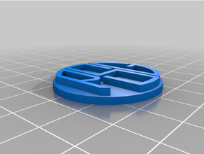 personalizzato monogramma pendente multiple loop PSG 3d print model - Mito3D