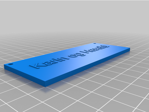 customized nametag 3d print model - Mito3D
