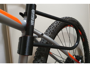 kriptonita bicicleta bloquear soporte montar 3d print model - Mito3D