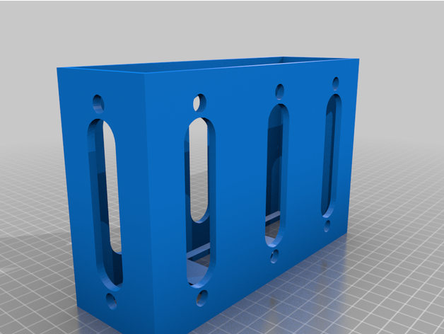 carré boîte récipient tiroir modulaire empilable espace rangement 3D print model - Mito3D