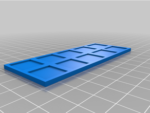 customized simple customizeable smd parts tray 3d print model - Mito3D