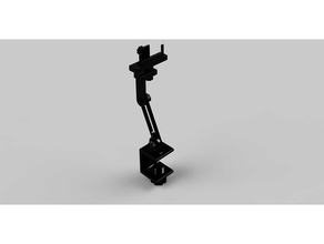 desk clamp holder mobile phone smartphone webcam 3d print model - Mito3D