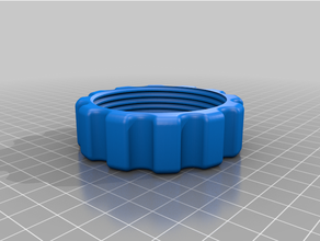kitchenaid food grinder attachment retaining ring nut 3d print model - Mito3D
