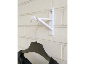 wall hanger hook mounted 3d print model - Mito3D