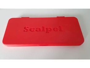 case scalpel exacto holder knife storage tray 3d print model - Mito3D
