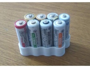 compactar bateria bandeja aaa aa caso bainha suporte 3d print model - Mito3D