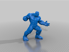 poly incredible hulk 3d print model - Mito3D