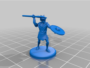 classical antiquity - roman velites 20mm 25mm historical infantry javelin skirmisher tabletop gaming wargaming 3d print model - Mito3D