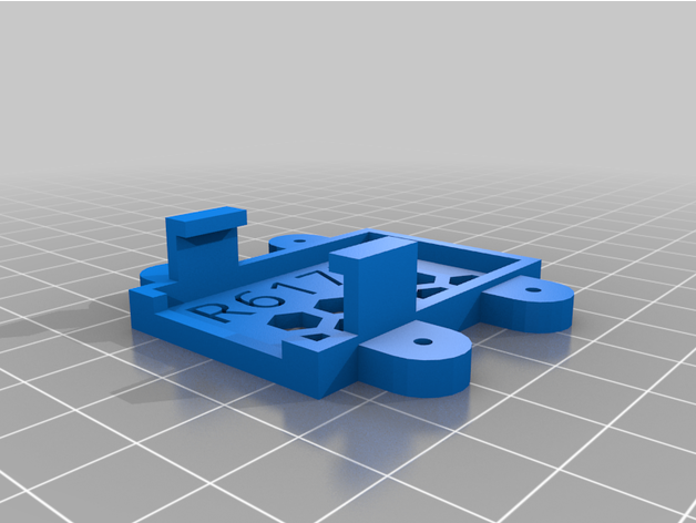 futaba r617fs receiver mount bracket 3D print model - Mito3D