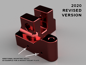 Wanhao çoğaltıcı i3 y belt kasnak mod 2020 revize versiyon modlar eksen kemer Kulp destek avare 3d print model - Mito3D