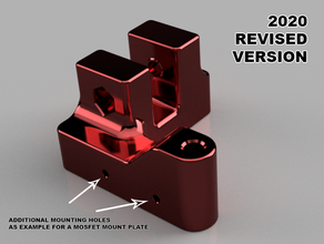 Wanhão duplicador i3 y belt polia mod 2020 revisado versão modificações eixo cinto suporte preguiçoso 3d print model - Mito3D