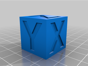 calibración cubo Cubo calibrarnos 3d print model - Mito3D