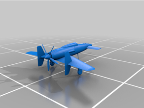 Shinden kai poly Seconde Guerre mondiale avion 3d print model - Mito3D