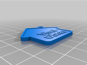customized keychain visel obras 3d print model - Mito3D