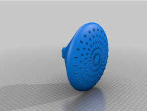 customized shower head customizeable isa 3d print model - Mito3D
