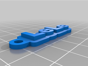 özelleştirilmiş Lele anahtarlık 3d print model - Mito3D