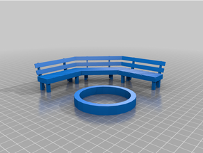 bench design 3d print model - Mito3D