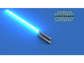creation star wars lightsaber kyber crytal sabre laser 3d print model - Mito3D