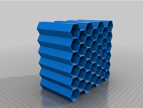 innovador relleno patrón cable organizador hexágono florero 3d print model - Mito3D
