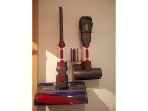 dyson v11 accessory holder bracket vacuum mounting rack cleaner 3d print model - Mito3D