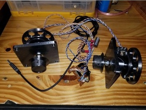 yarmaus v2 arcade spinner controller dial encoder mame retrogaming retropie retro gaming rotary 3d print model - Mito3D