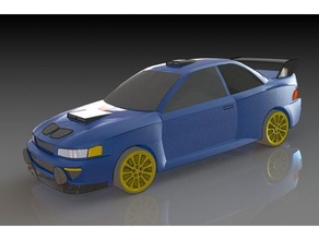 subaru impreza wrx automotive automovil car coche 3d print model - Mito3D