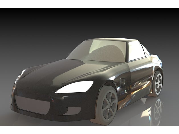 Honda s2000 automobile automovil voiture coche 3D print model - Mito3D
