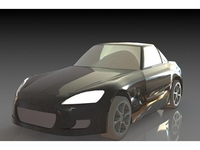 Honda s2000 automobile automovil voiture coche 3d print model - Mito3D