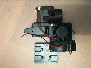 bmg e3d extrusora carro inductivo sensor montar Bowden e3dv6 v6 ventilador hotend eje x axis 3d print model - Mito3D