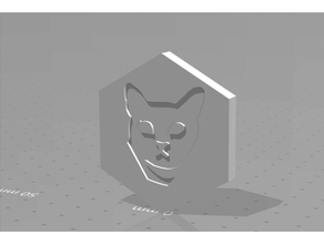 cat coin 3d print model - Mito3D