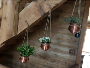 hanging planter flower pot vase planters 3d print model - Mito3D