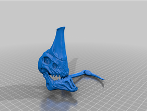 Sensenmann Leviathan Skelett subnautica 3d print model - Mito3D