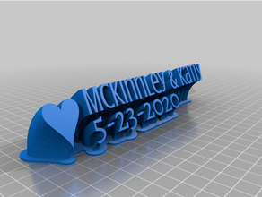 katiy Boda personalizado 3d print model - Mito3D