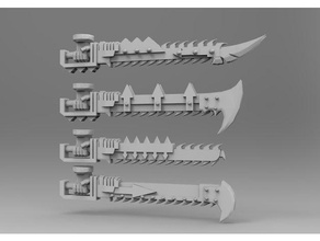 meia vestido espadas 3d print model - Mito3D