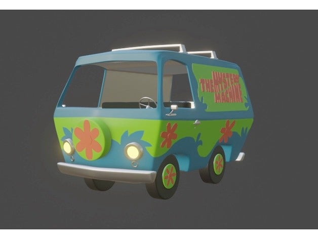 Geheimnis Maschine Seidelbast Fred Scooby doo zottelig Velma 3D print model - Mito3D