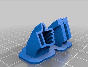 thumbs 11 plate customized 3d print model - Mito3D