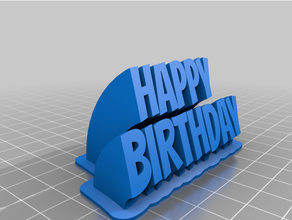 contento cumpleaños personalizado 3d print model - Mito3D