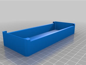 customized magnetic pencil case box 3d print model - Mito3D