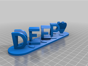 profundo personalizado 3d print model - Mito3D