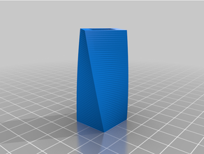 personalizado rotativo quadrado caixa 3d print model - Mito3D