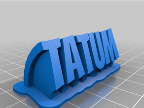 tatum customized 3d print model - Mito3D