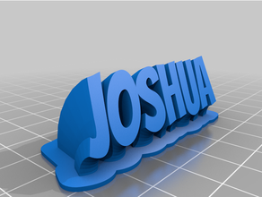 Joshua personalizado 3d print model - Mito3D