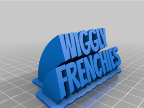 wiggly frenchies customized 3d print model - Mito3D