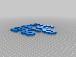 numeri gioco puzzle 3d print model - Mito3D