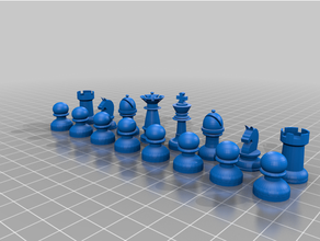 chess pieces 3d print model - Mito3D