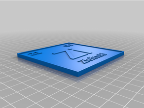 personalizzato periodico tavolo sottobicchieri v2 zielinski 3d print model - Mito3D