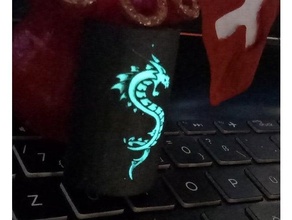 glow dark dragon 3d print model - Mito3D